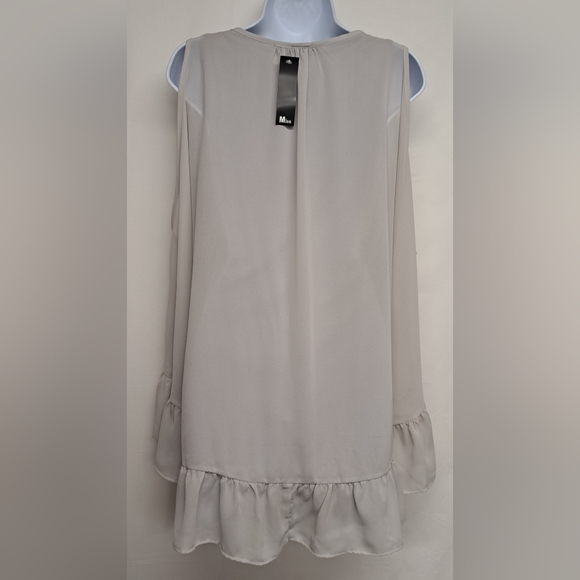 Miso L Swing Tunic Sheer Overlay Lined And Not See Thru New - Picture 2 of 6